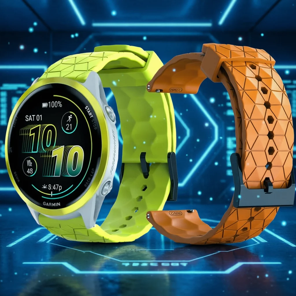 20mm 22mm Armband für Garmin Forunner 570 Band 165 245 Music Fenix ​ ​ 8 Pro 47mm AMOLED Armband Ersatz-Silikon-Zubehör
