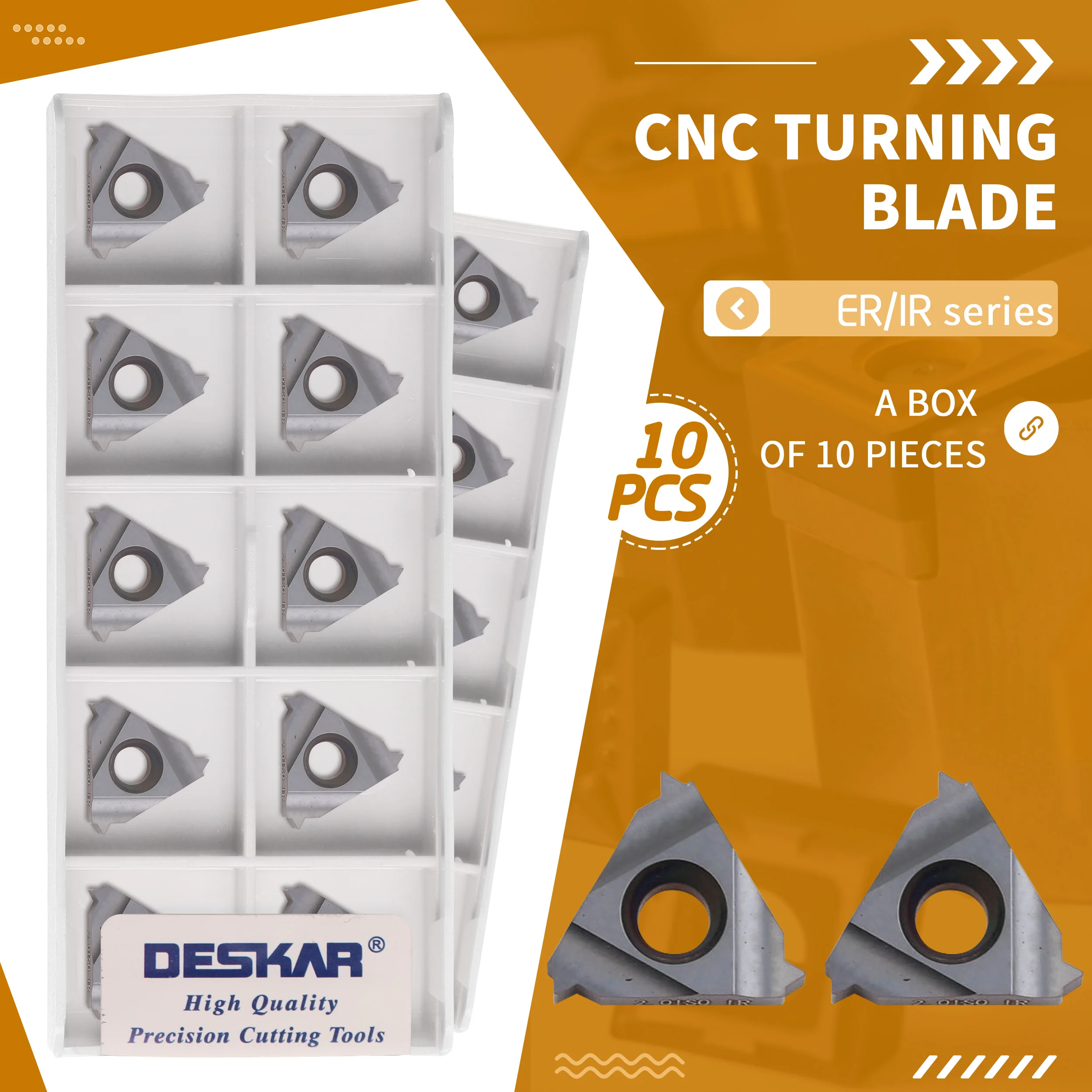 16IR 0.5ISO 1.0ISO 16IR 1.25ISO 1.5ISO 16IR 2.0ISO 2.5ISO 16IR 3.0ISO 3.5ISO inserti in metallo duro LDA utensili per tornitura di filettature metalliche CNC
