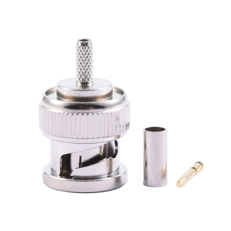 Adaptador transición señal BNC C J1.5 cobre, conector engarce para conector Coaxial radiofrecuencia para Cable