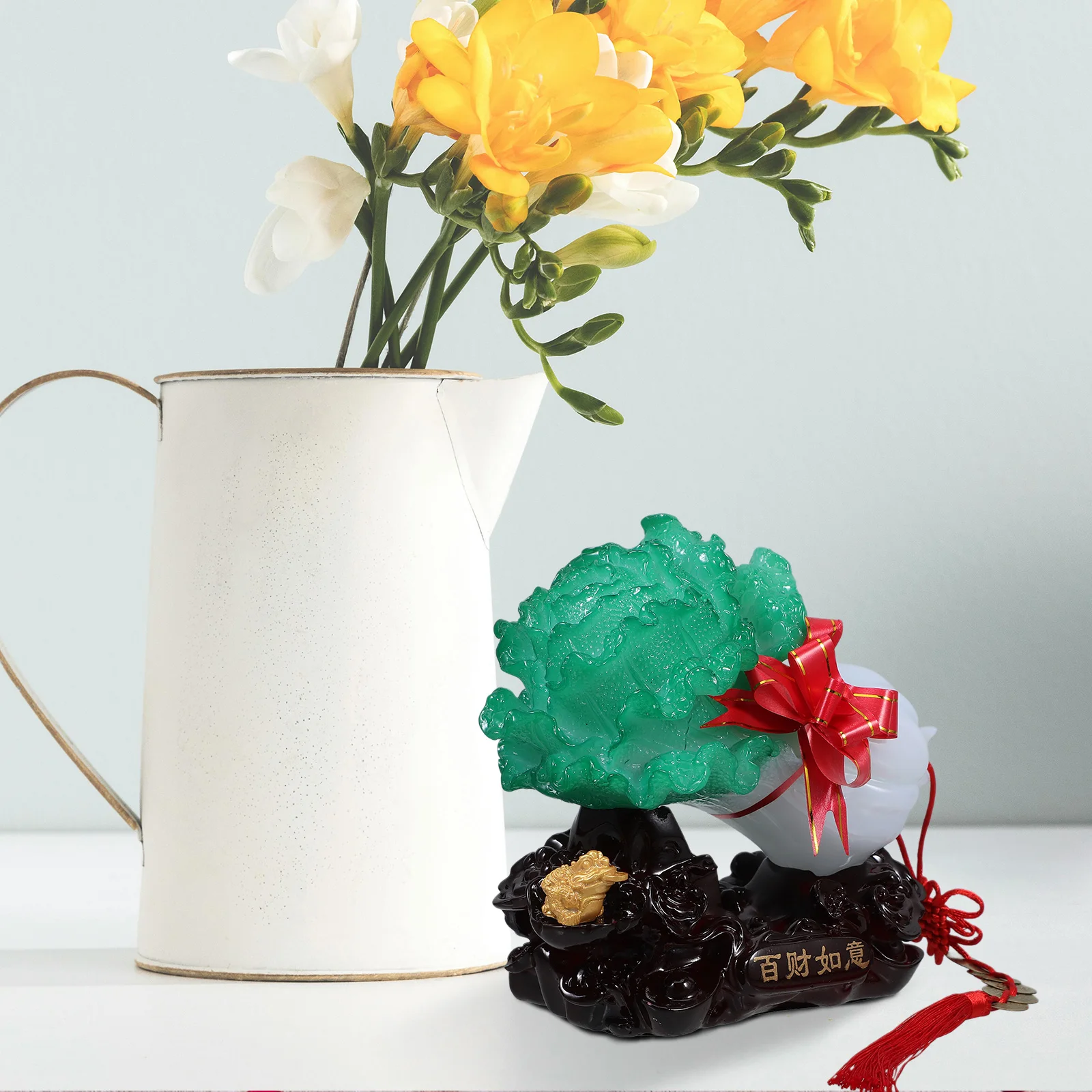 

Resin Vegetable Chinese Cabbage Desktop Office Home Decoration Creative Fresh Color Resin Adornment Artistic Vegetable Decor