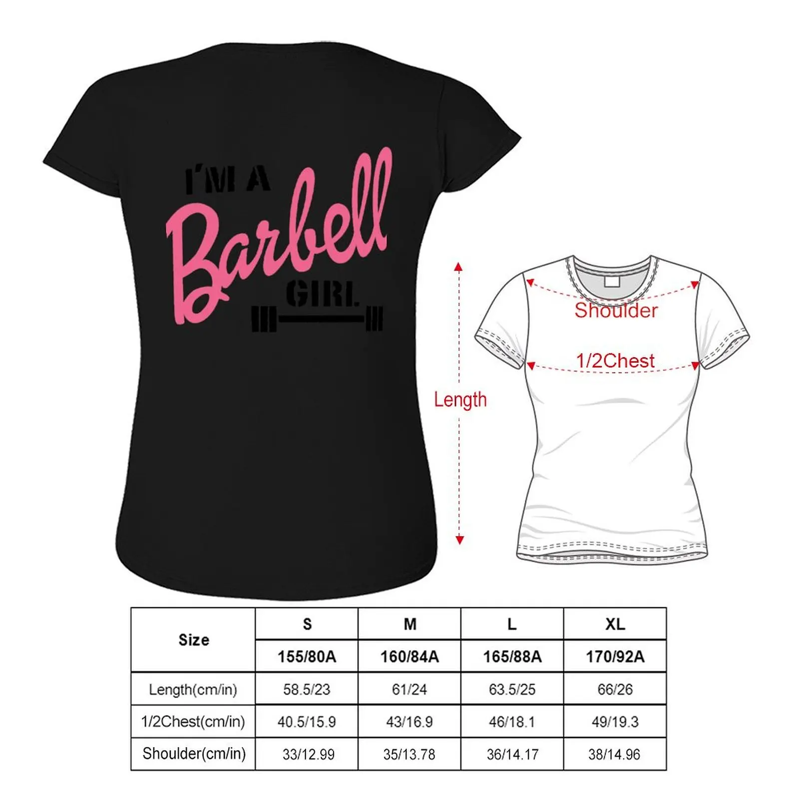 Sin plástico, solo acero. I'm a Barbell Girl camiseta sublime, tops de moda coreana para mujer