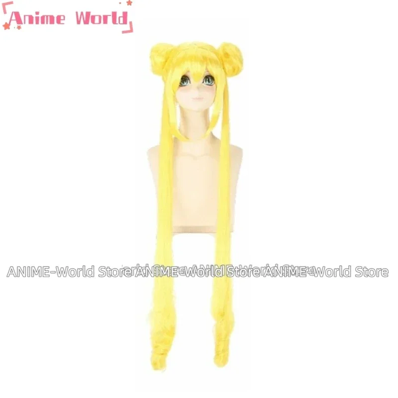 Anime Crystal Usagi Tsukino Princess Serenity White Queen Dress Wig Cosplay Costumes for 20th Anniversary with necklace view 4