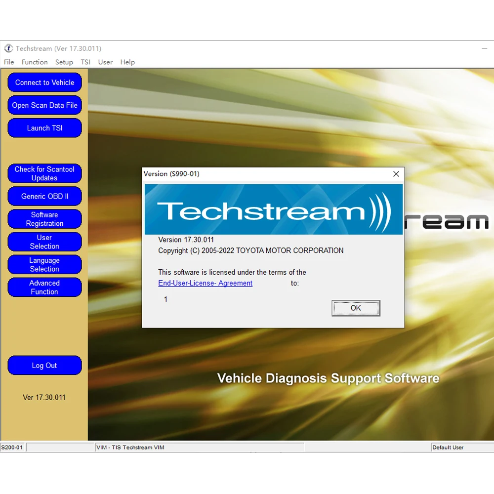 Kabel MINIVCI Mini Vci do Toyota TIS Techstream 18.00.008 12.20.024 FTDI do skanera samochodowego J2534 OBD OBD2 Kabel diagnostyczny