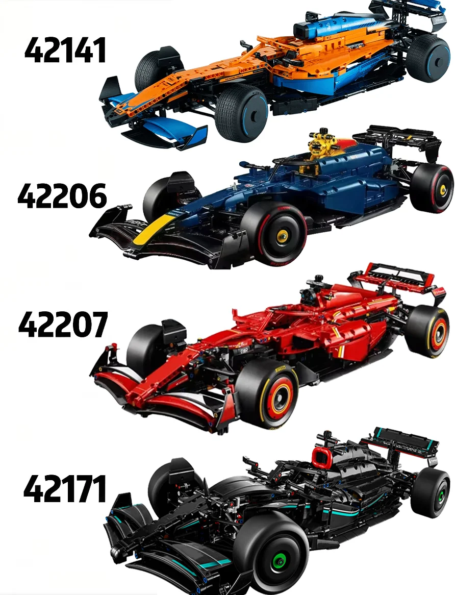 

1: 8 F1 Mechanical Group 42206 42207 Technical Racing Machinery SF-24 Building Block Model Brick Racing Model
