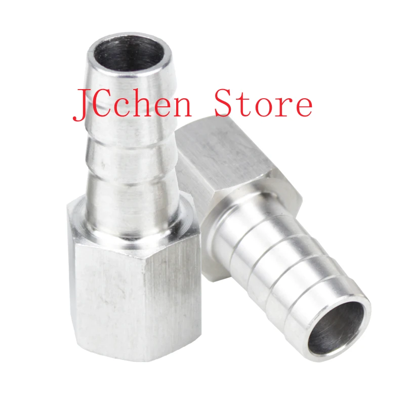 ارتفاع ضغط M10 12 14 16 18 20 متري أنثى x 6 8 10 12 14 16 خرطوم اذع وصلة أنابيب موصل برودة 304 الفولاذ المقاوم للصدأ