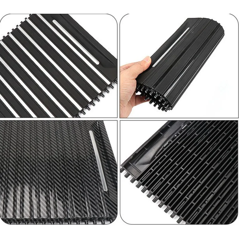 

For BMW X5 F15 X6 F16 2013-2019 Car Inner Centre Console Water Cup Holder Cover Sliding Shutters Roller Blind 51169251973