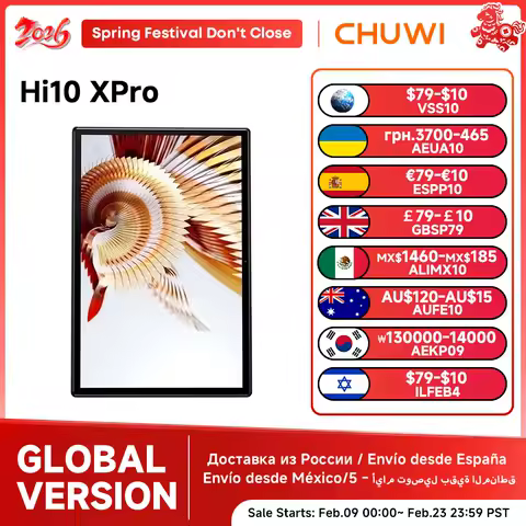 CHUWI Hi10X Pro 10.1 Inch 800*1280 IPS Screen Unisoc T606 4GB RAM 128GB ROM Tablets 2.4G/5G Wifi Android 14 Tablet PC 7000mah
