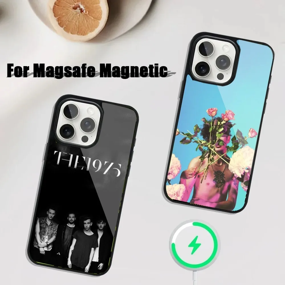 

Rock Band The 1975 Phone Case For iPhone 16,15,14,13,12,11,Plus,Pro,Max Mini Magsafe Magnetic Wireless Charging