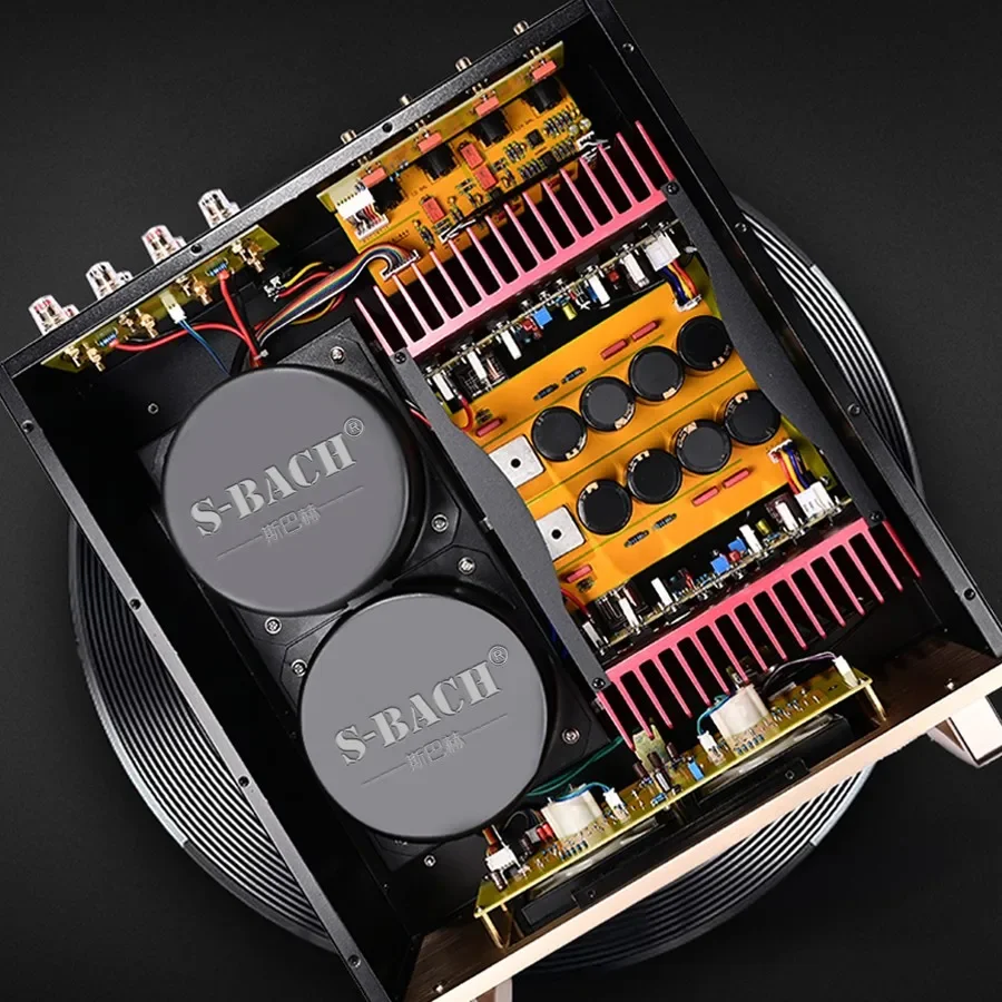 New S-BACH E-800pro High Fidelity HiFi Amplifier High Fidelity AB Class A and B Dual Channel High end Transistor Hifi Audio