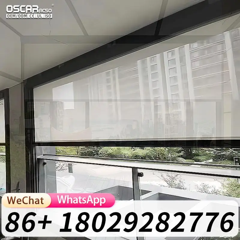 Outdoor Waterproof Aluminum Alloy Motorized Electric Louver Pergola with Screen Bioclimatic Cover Roof for Garden Patio Backyard