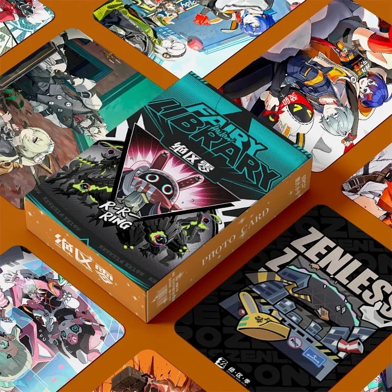 Anime Zenless Zone Zero 55PCS/Set Decor Laser Lomo Card Photocard HD Double-sided Album Photo Card For Fans Collection Postcard