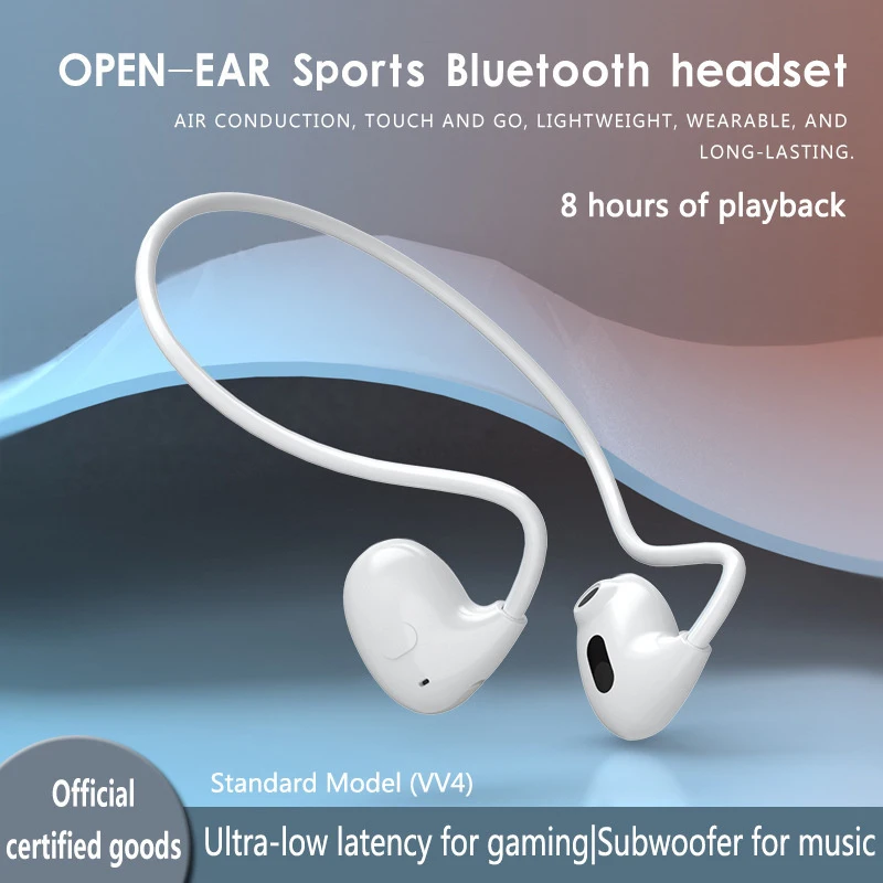 

Bone Conduction Earphones Bluetooth Sports Wireless Headphones Ear Hook Waterproof Headset With Mic For Xiaomi IPhone 15