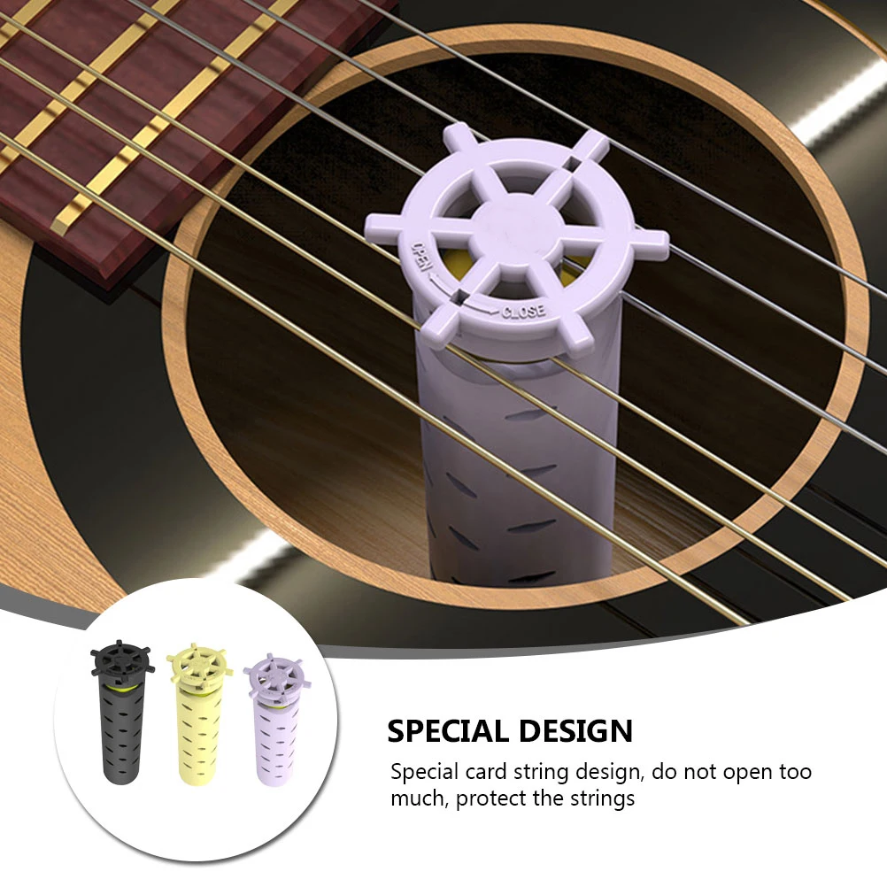 

3 Pcs Humidifier Sound Hole Instrument Maintenance Tool ABS Macaron Sound Hole Humidifier Sponge Anti Mold Universal