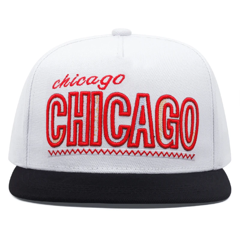 Fashion CHICAGO Letter Embroidery Baseball Hat Men Women Adjustable Hip Hop Snapback Caps Adult Unisex Sunshade Cowboy Hat