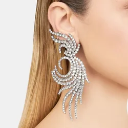 Stonefans Crystal Angel Wings Ear Clip No Piercing Jewelry Free Shipping Christmas Gift Rhinestone Clip Earrings for Women Gifts