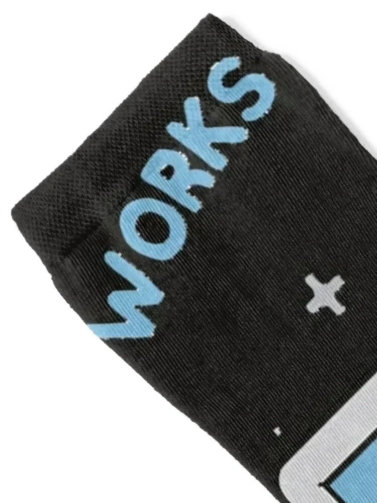 Works on my Machine Programming Socks snow floral basketball Girl'S Socks Men's