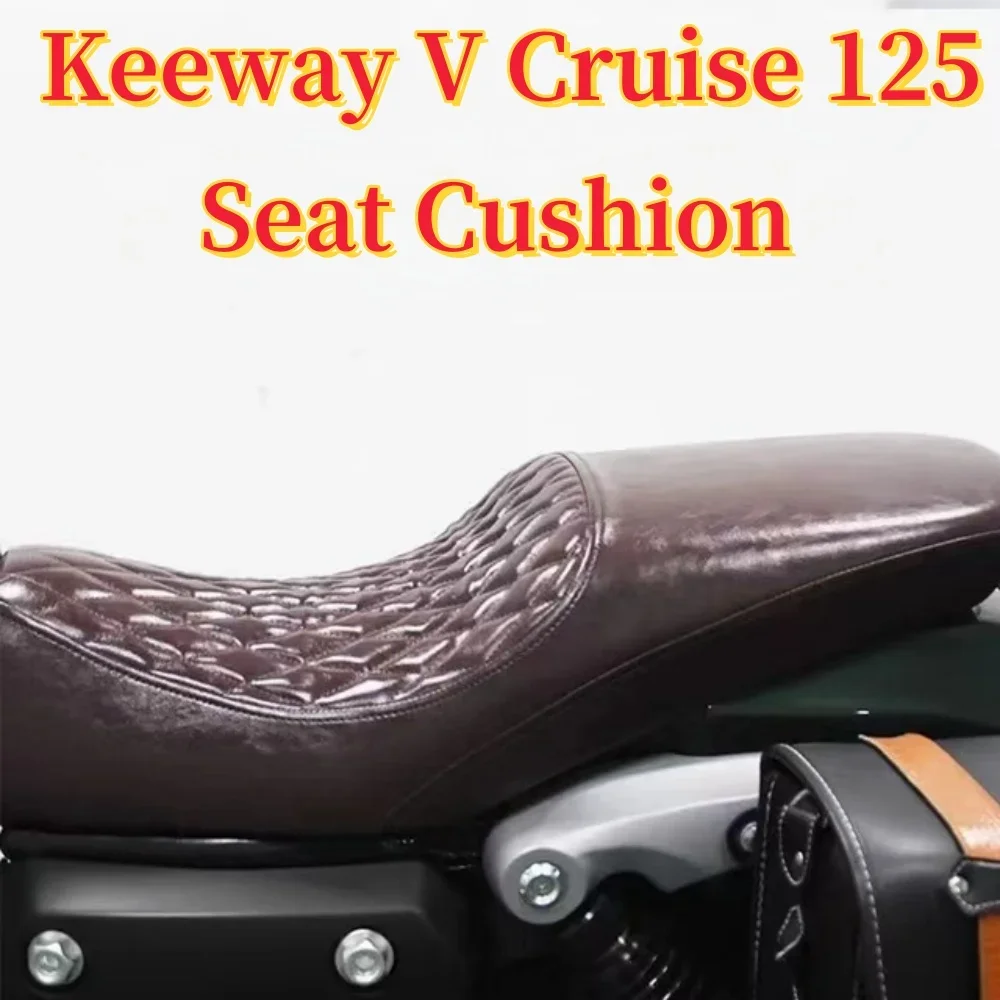 Motorcycle Fit Keeway V Cruise 125 Flat Seat Cushion Assembly Double Seat Cushion For Keeway V Cruise 125 Vcruise125