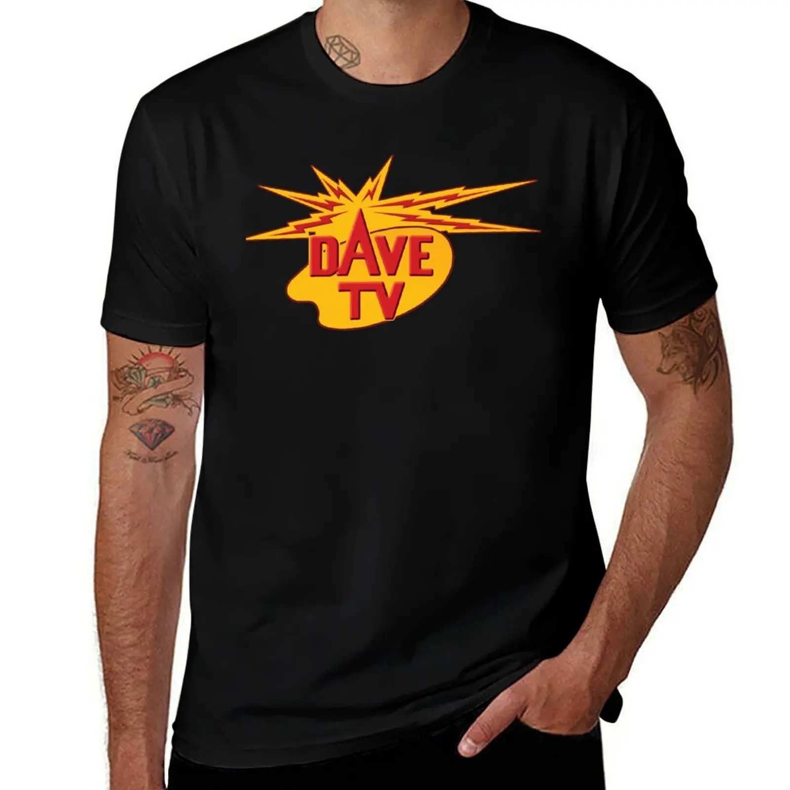 

Dave TV - David Lee Roth / Van Halen T-Shirt Industrial Work Tee Shirt