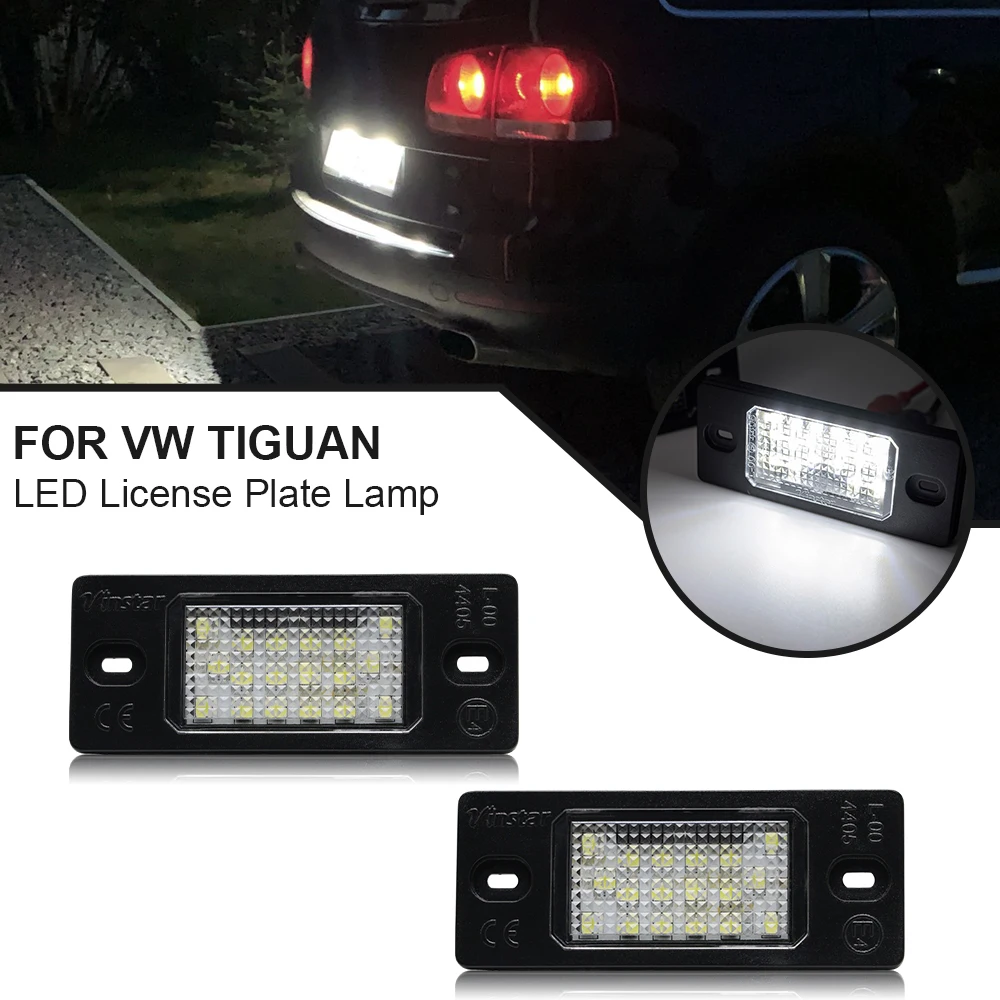 

2PCS LED Number Plate Light For VW Golf 4 5 Variant Jetta MK4 MK5 For Porsche Cayenne VW Bora Passat B5.5 Tiguan License Lamp