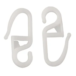 50pcs Curtain Folding Hooks Window Curtain Hanger Hanging Hook Strong Tension Clip Holder Poles Tracks Household Accessories
