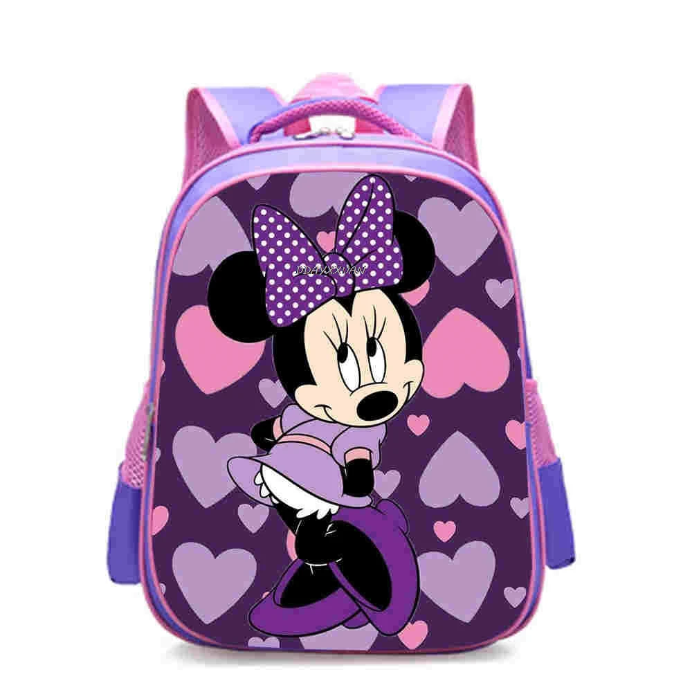 12 inch Mickey Minnie Mouse Kindergarten Backpack Children School Bag Toddler Bag for Fashion Kids School Bookbags Gift