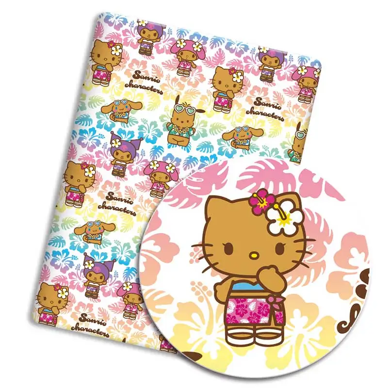 Cartoon 140x50cm fabric cotton fabric Patchwork Tissue Kid Home Textile Sewing Doll Dress Curtain Polyester cotton Fabric