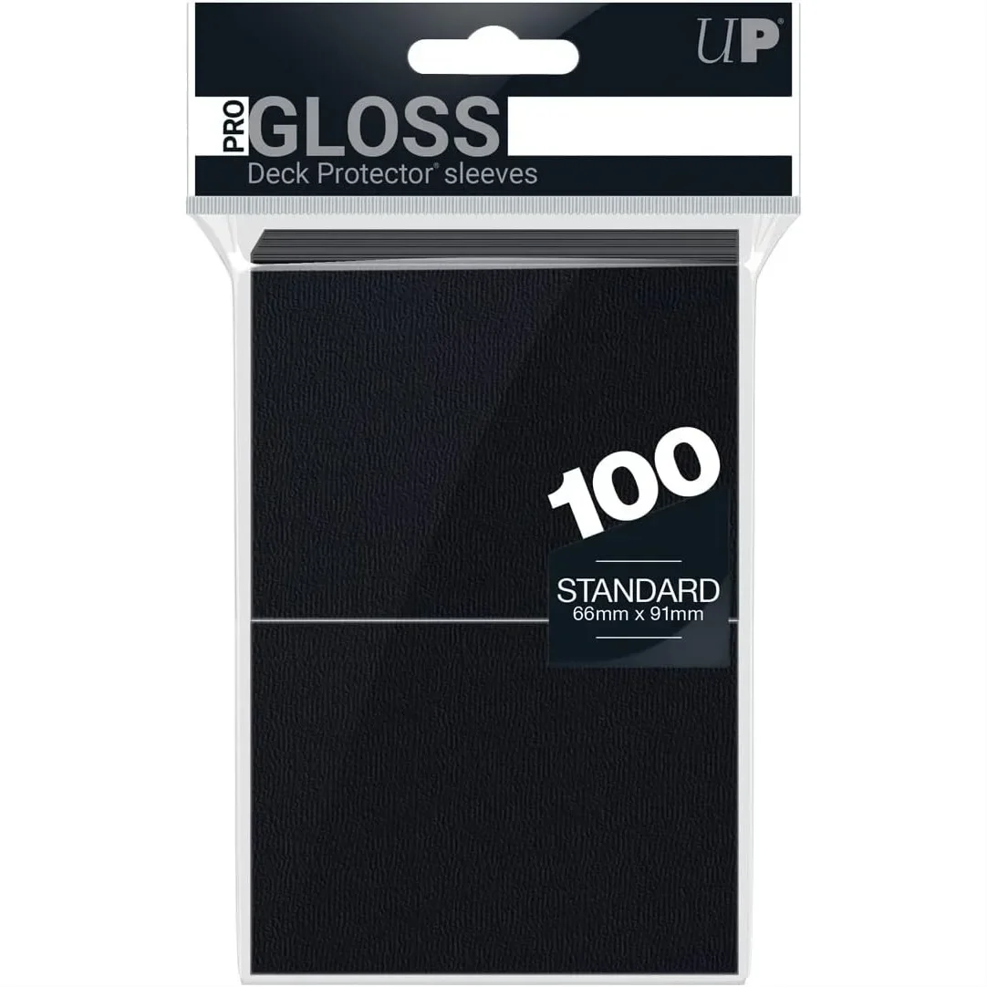 

Deck Protector Sleeves For Standard Size Cards | Black | 100 Count