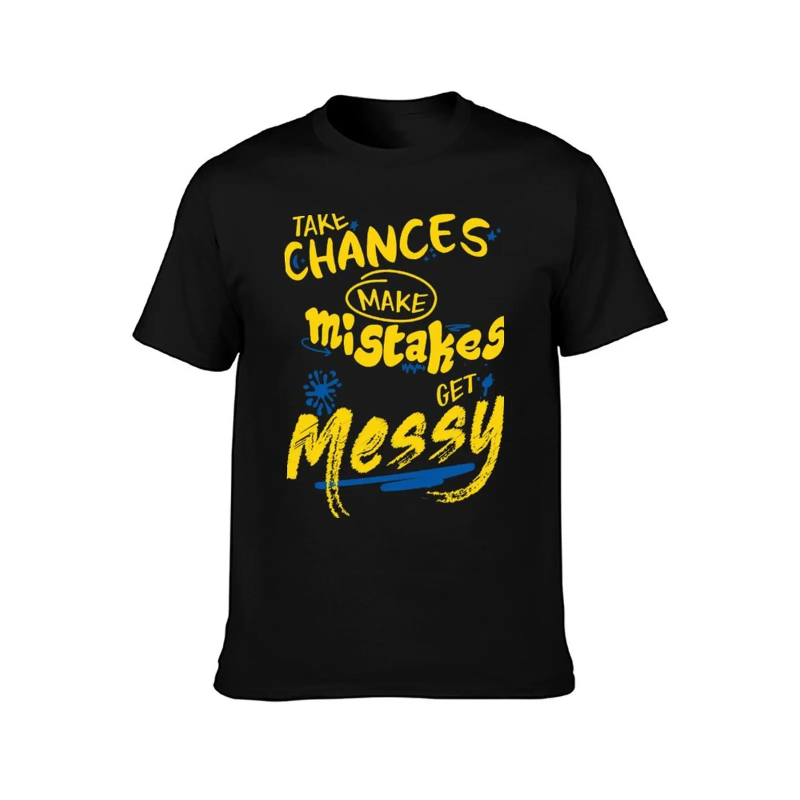 Take Chances Make Mistakes T-Shirt Summer Casual Cotton Tee Oversized Streetwear Tops Vintage Graphic Print 100% Cotton