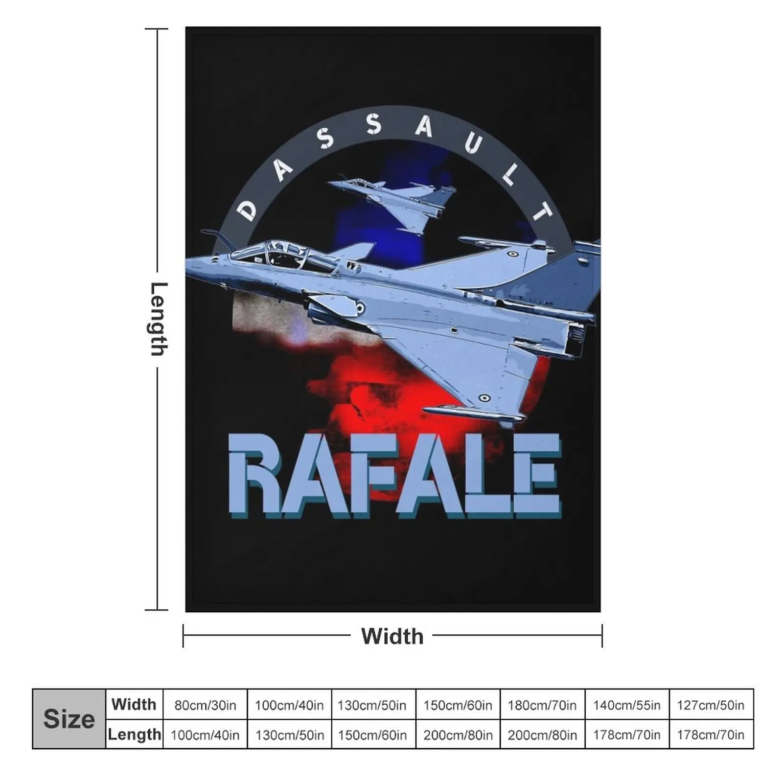 Dassault Rafale French Fighterjet Aircraft Throw Blanket Bed Fashionable Luxury Thicken Blankets