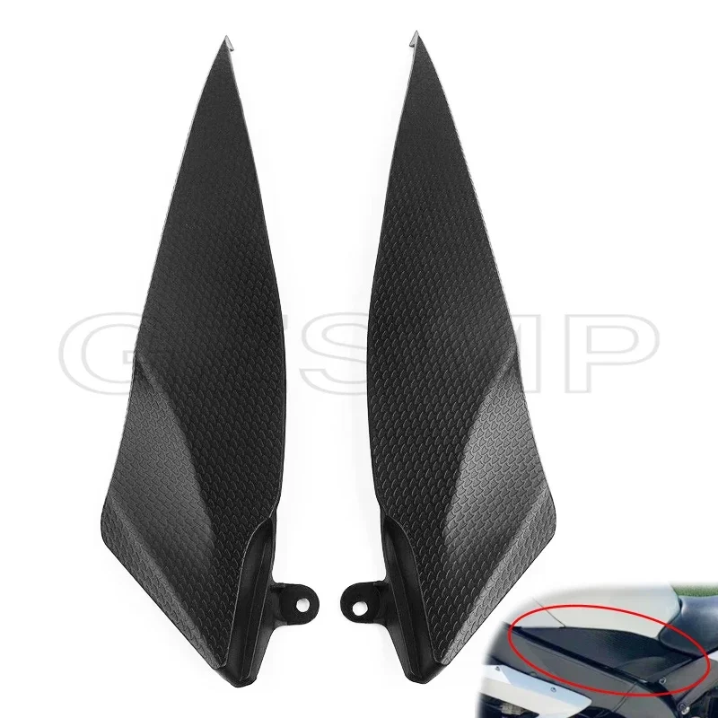 Motorcycle Black ABS Plastic Tank Side Covers Panels Gas Fairing fit For Yamaha YZF R1 2007 2008