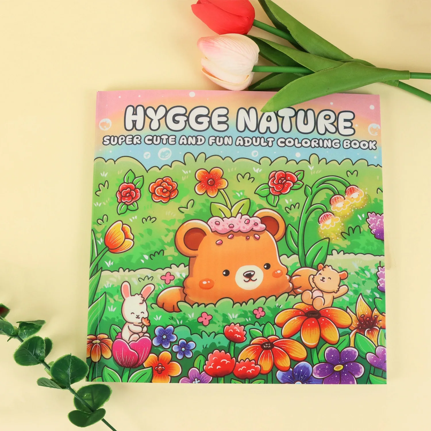 Cute and Comfortable Coloring Book Set: HyggeNature, Adult Relaxation Art Therapy and Comfort-Themed Stress Relief Coloring Book