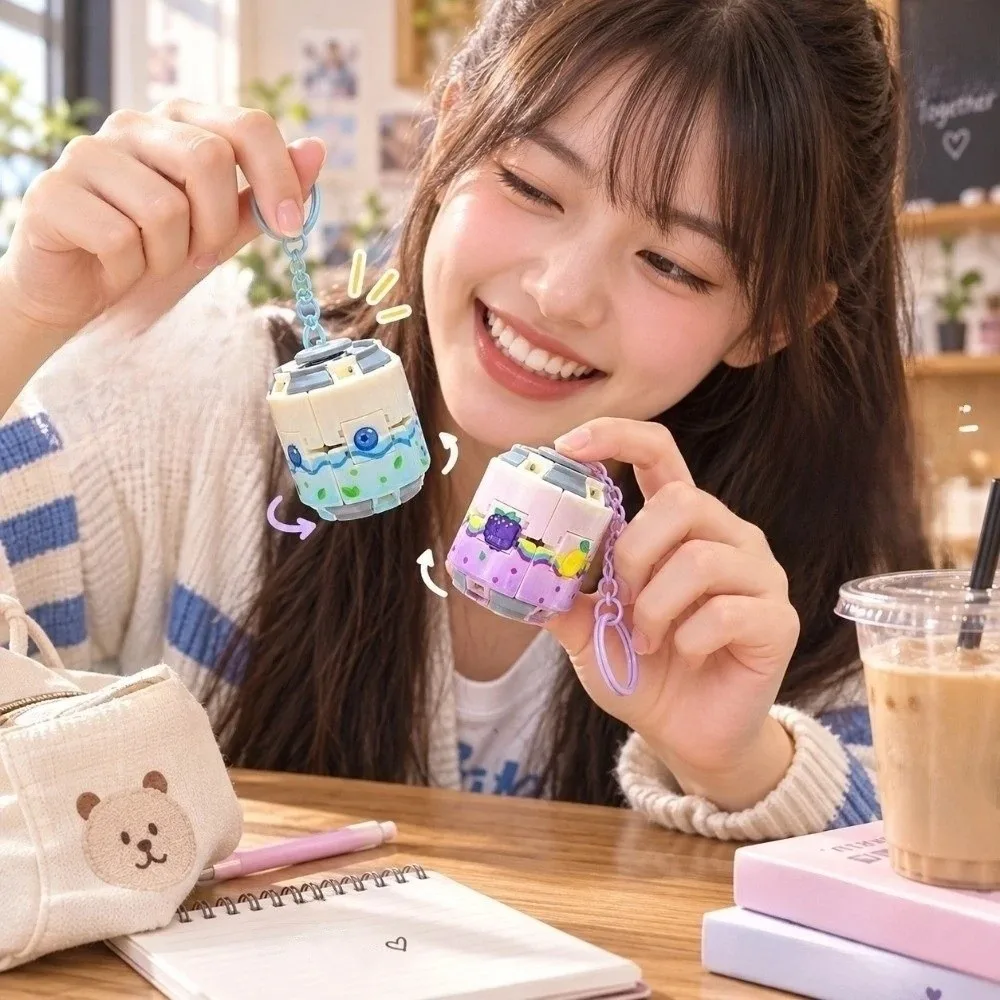 Gifts Gyroball Soda Can Fidget Fingertip Spinner Pendant Spinner Keychain Fruits Theme Bag Charm Press Change Bag
