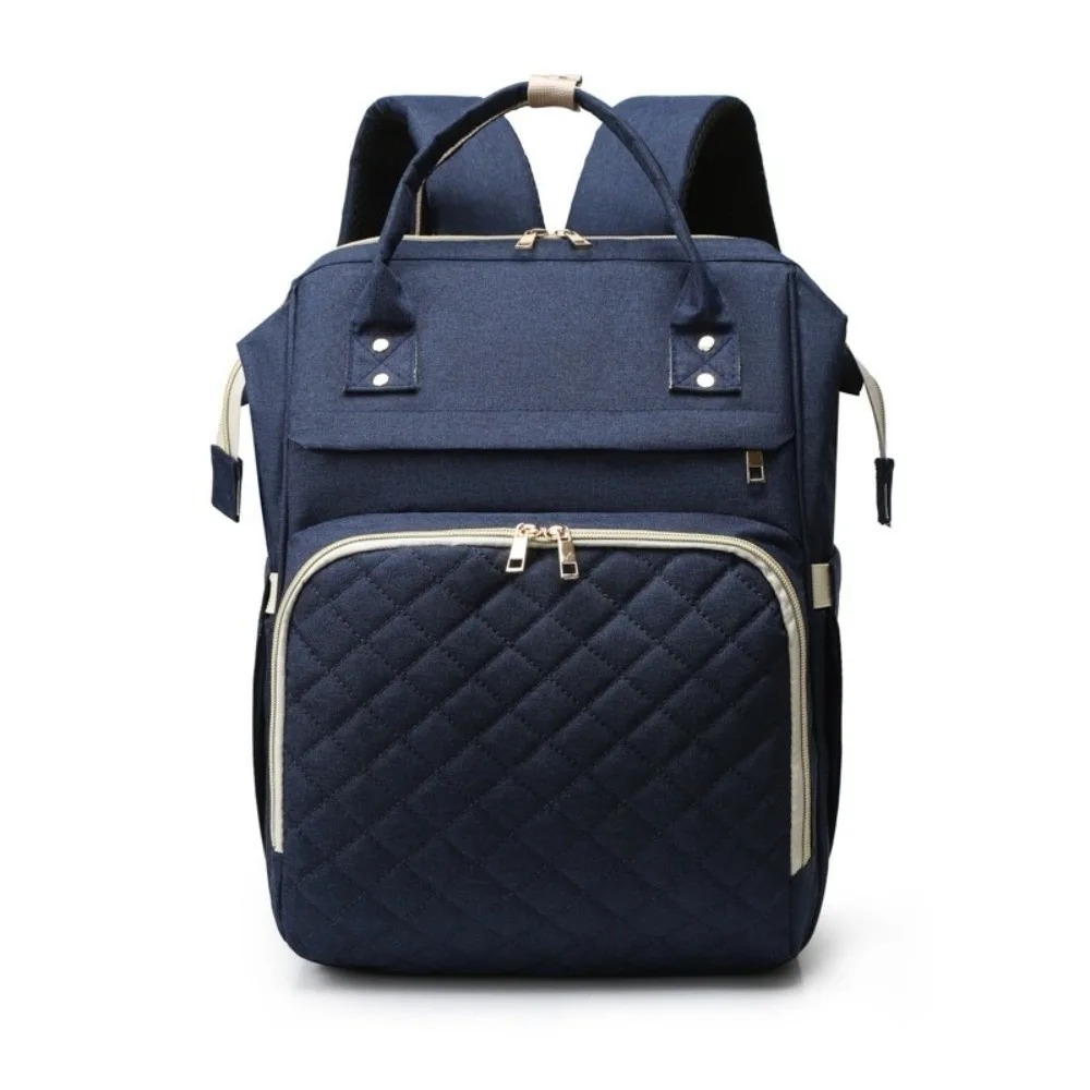 

Nylon Mommy Bag Solid Color Large Capacity Maternity Travel Bag Hand-held Multifunctional Diaper Backpack Travel