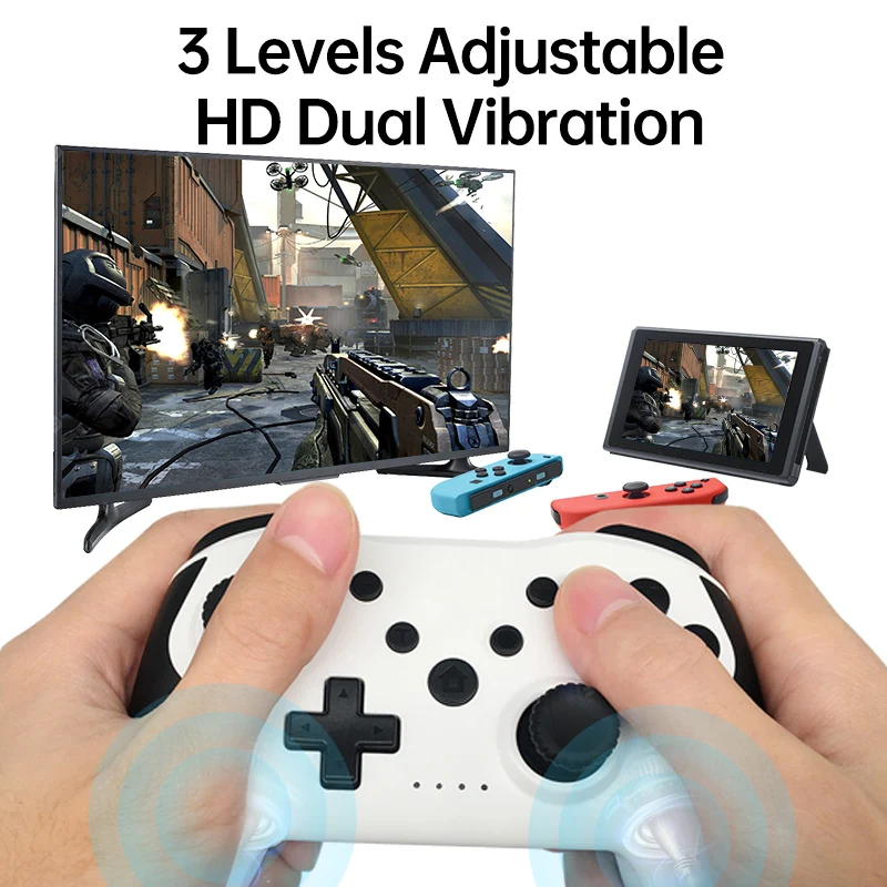 Wireless Controller BT 2.4G For Nintendo Switch Pro PC Tablet PS3 Tesla Shock Joystick Gamepad Lag-free Gaming Experienc