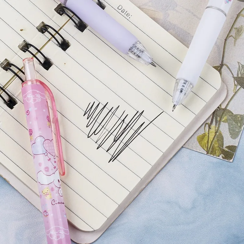 سانريو كورومي مرحبا كيتي جل ، كاواي لطيف قلم ضغط ، كرتون أطفال مدرسة أطفال أدوات مكتبية هدية ، 5-أقلام ، 6 لكل مجموعة