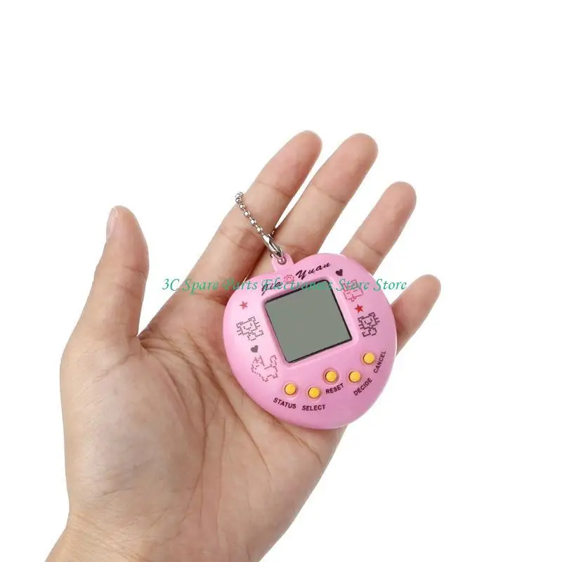 SZ Digital Game Keychain Nostalgic Virtual Digital Pet Retro Handheld Electronic Game Machine with Keychain
