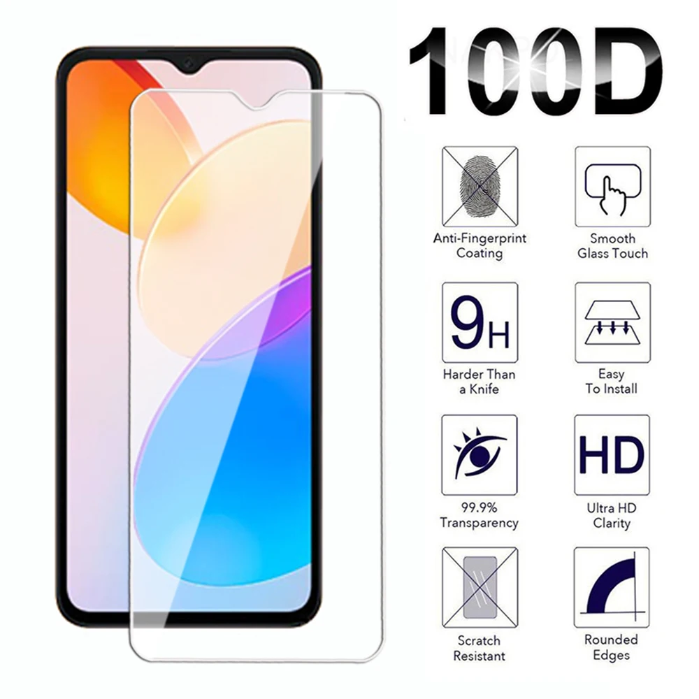 Full Cover Tempered Glass For Honor X6 X7 X8 4G 5G Screen Protector for Honor X6a X7a X7b X8a X8b Transparent Protective  Film