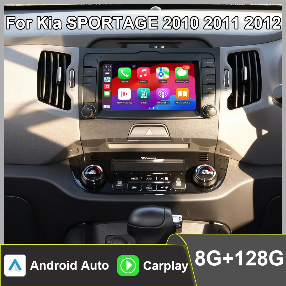 CHSTEK Android Car Radio For Kia SPORTAGE 2010 2011 2012 Wireless Carplay Android Auto Multimedia Player GPS WiFi Navigation 4G