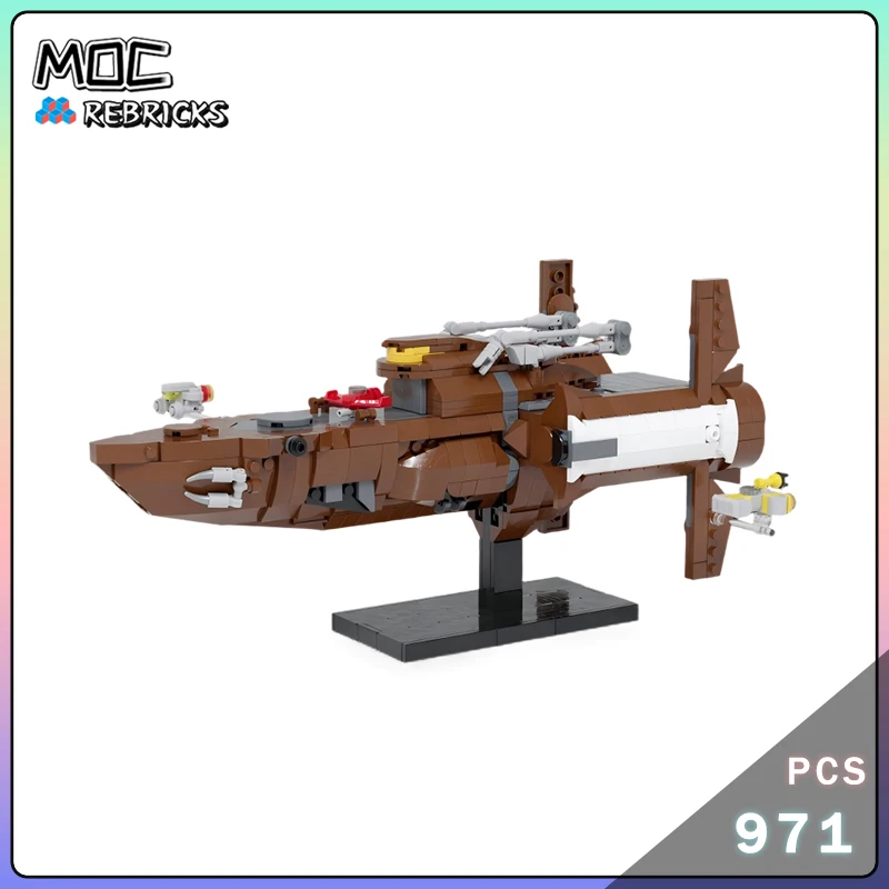 Famous Film Series MOC-227180 Interstellar Ship Building Blocks Assembly Model Originality Bricks Collector Sets Toy Gifts