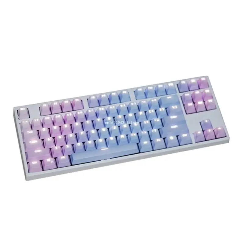 

PBT Double-shot Keycap Blue Enchantres GK87 104 108 Layout 87/104/108Keys Dropship