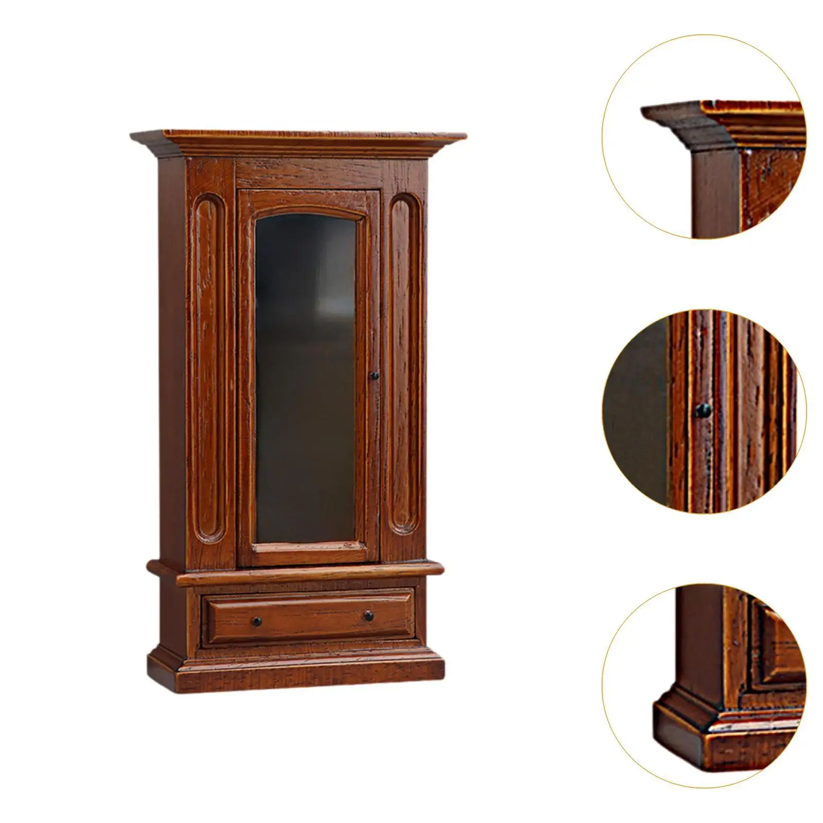 Puppenhausmöbel Kleiderschrank Mini dekorative Fotografie Requisite Maßstab 1:12