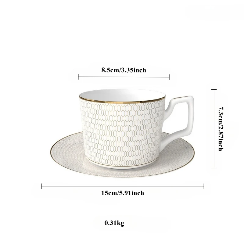 Nordic minimalist luxury ceramic plate set bone china tableware Western steak dessert plate home decoration Kitchen accessories view 6