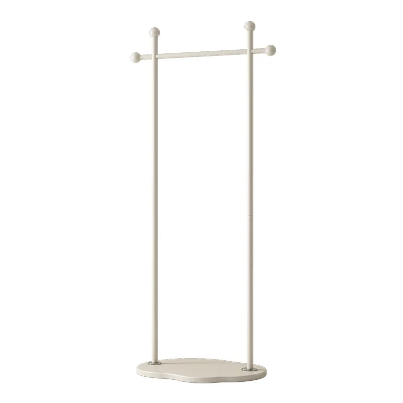 

No floor space, coat rack, small bag rack, simple pole.