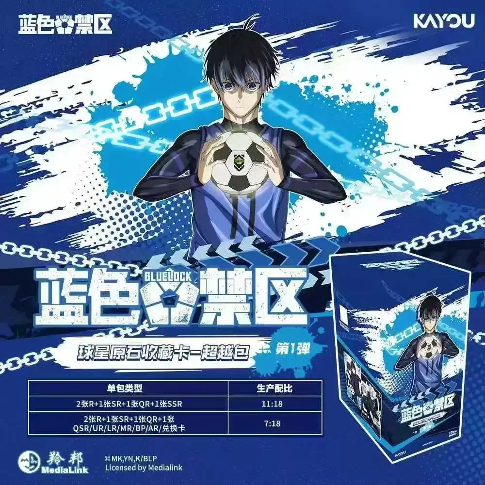 KAYOU Genuine Blue Lock Anime Trading Cards Awakening Pack & Beyond Pack Booster Box, Nagi Seishiro Isagi Yoichi Chigiri Card