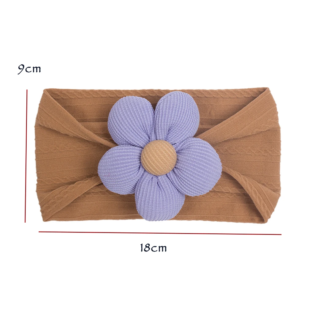 Big Bow Flower Elastic Hairbands Children Girls Sweet Hair Bands Fashion Headbands Hair Accessories Turban For Kids