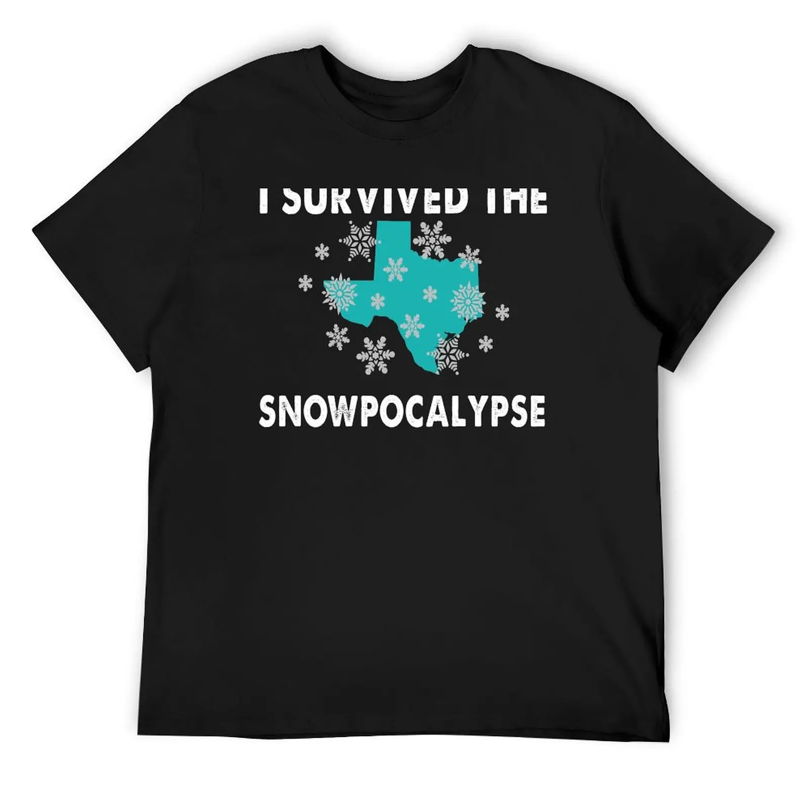 

I Survived The Texas State Snowpocalypse T-Shirt cotton graphic tees vintage t shirts blacks anime t shirts for men cotton