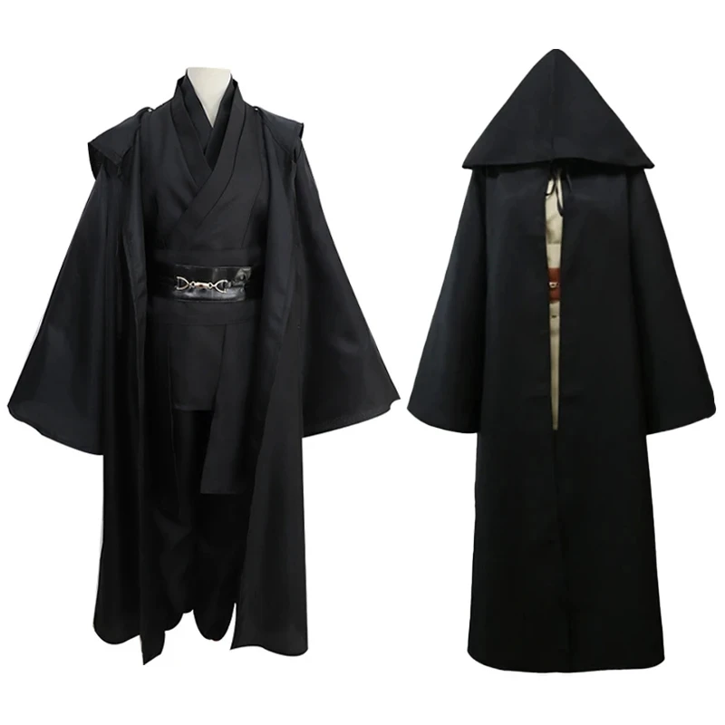 Star Wars Cosplay Costume Jedi Knight Anakin Skywalker CosplayHooded Cloak Clothing Suit Halloween Party Costumes for Men Women