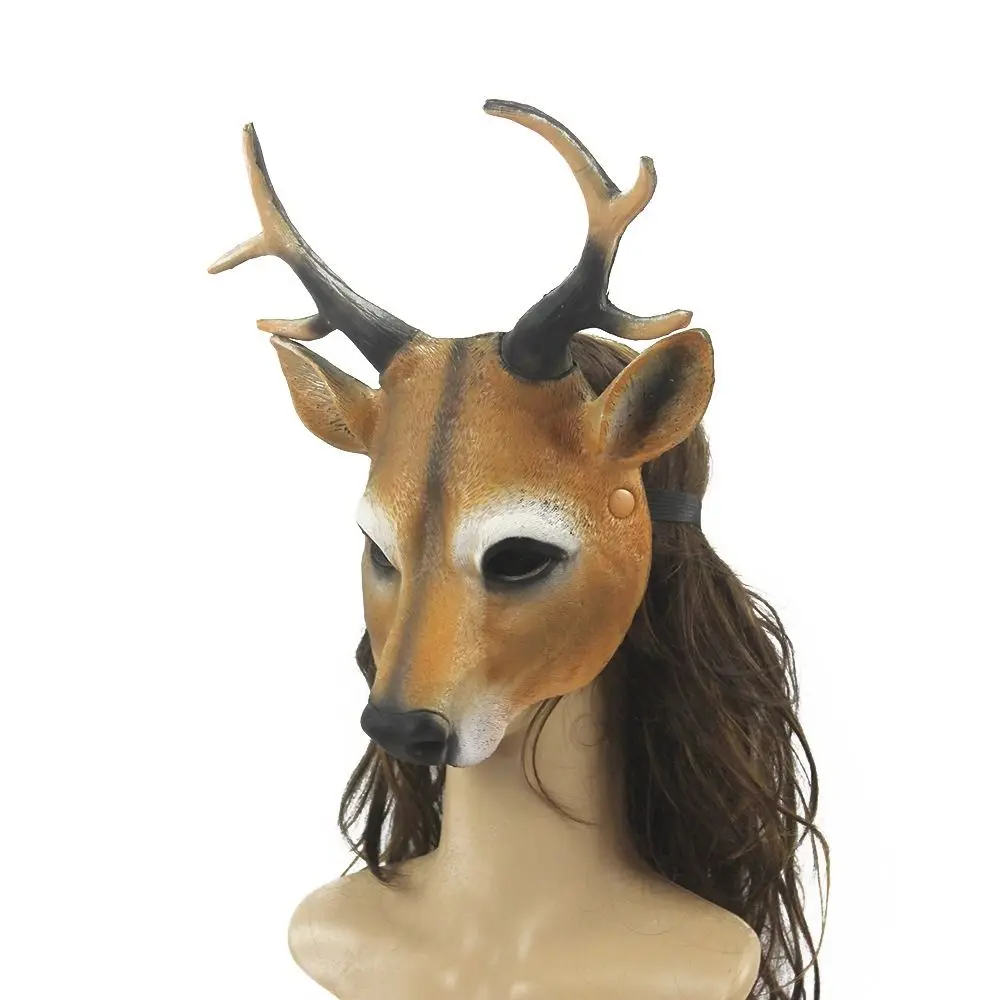 Cosplay Pros Party Supplies Cosplay Prom Props Eye Mask Show Animal Mask Deer Head  Mask Kabuki Kitsune Mask Halloween Mask