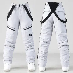 2024 deporte al aire libre hombre pantalones de esquí a prueba de viento mujeres pantalones de nieve montaña algodón Snowboard monos femeninos ropa impermeable
