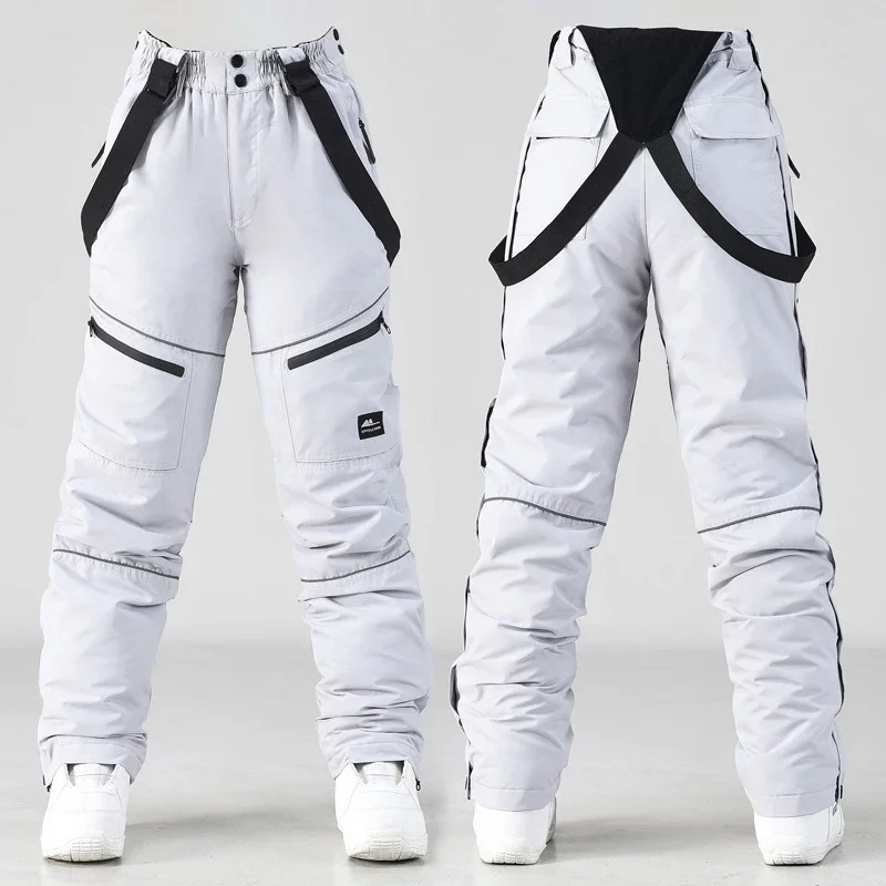 2024 Outdoor Sport Man Skiing Trousers Windproof Women Snow Pants Mountain Cotton Snowboard Female Overalls Waterproof Clothes